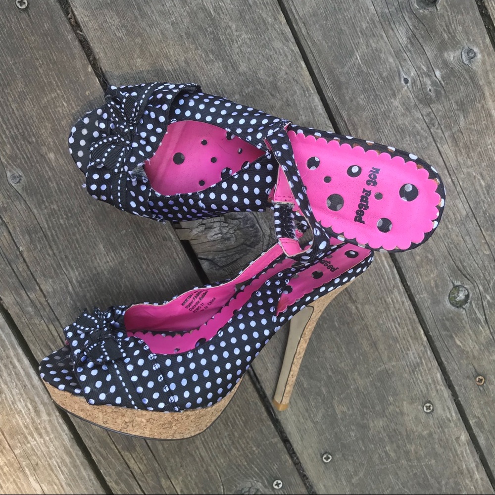Not Rated polka dot heels